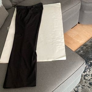 Liz Claiborne tall flat front black pants